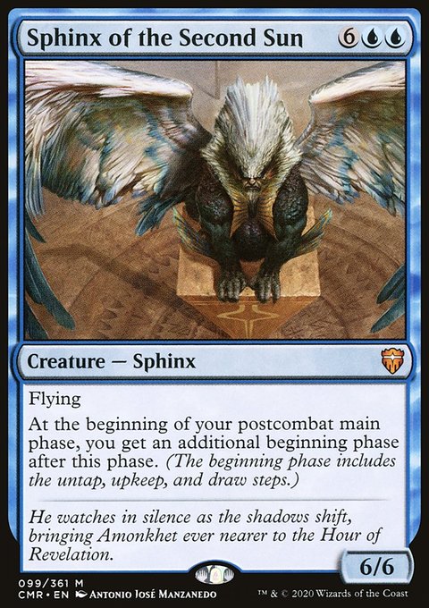 Sphinx of the Second Sun, Commander Legends #99, Magic: The Gathering card