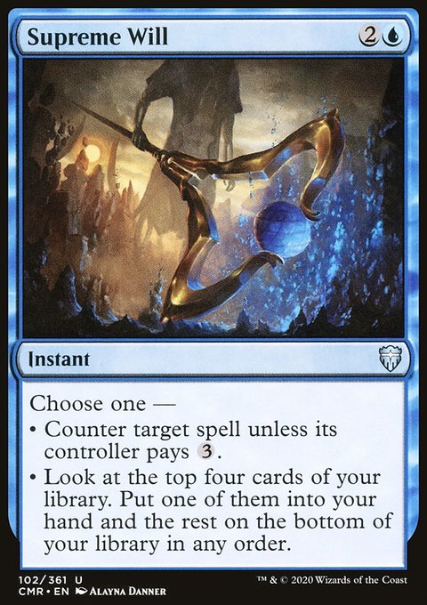 Supreme Will, Commander Legends #102, Magic: The Gathering card