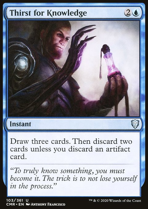 Thirst for Knowledge, Commander Legends #103, Magic: The Gathering card