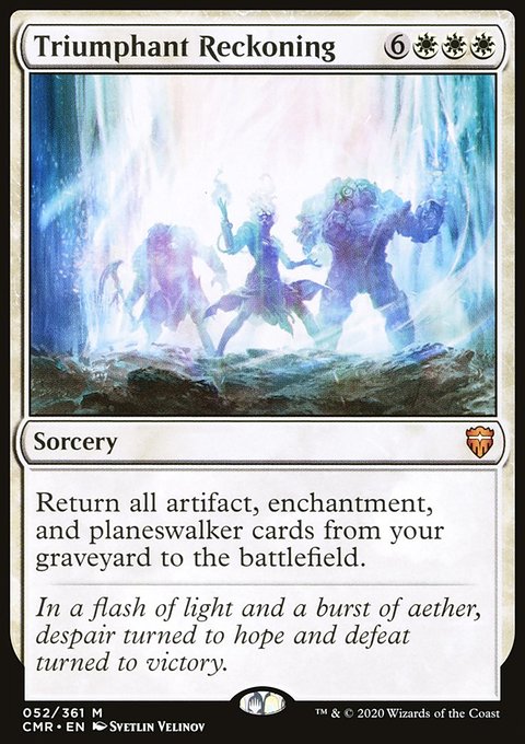 Triumphant Reckoning, Commander Legends #52, Magic: The Gathering card