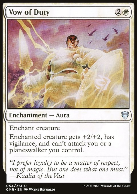 Vow of Duty, Commander Legends #54, Magic: The Gathering card