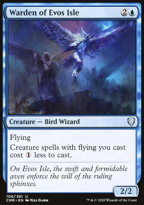 Warden of Evos Isle, Commander Legends #106, Magic: The Gathering card