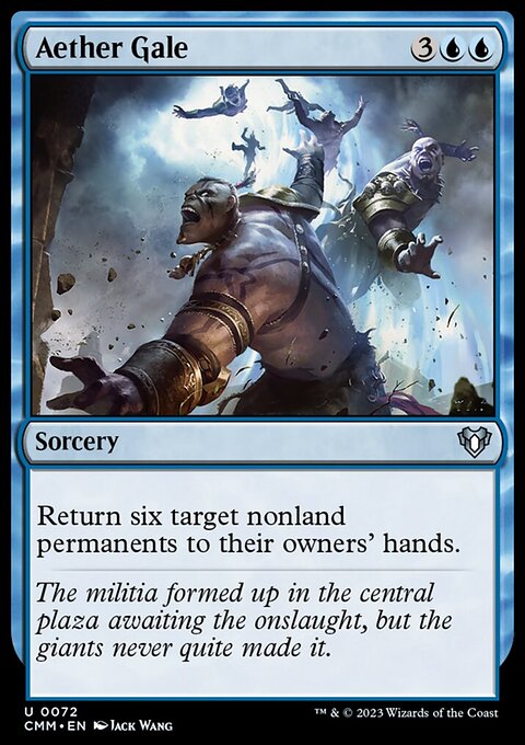 Aether Gale, Commander Masters #72, Magic: The Gathering card