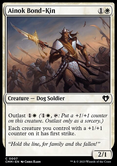 Ainok Bond-Kin, Commander Masters #7, Magic: The Gathering card