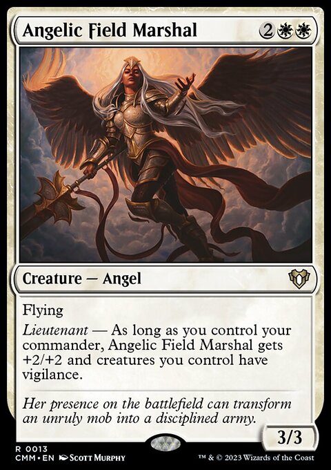 Angelic Field Marshal, Commander Masters #13, Magic: The Gathering card