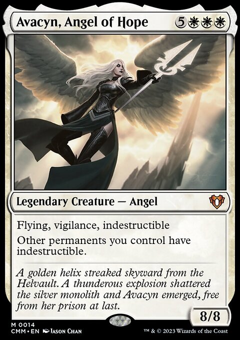 Avacyn, Angel of Hope, Commander Masters #14, Magic: The Gathering card