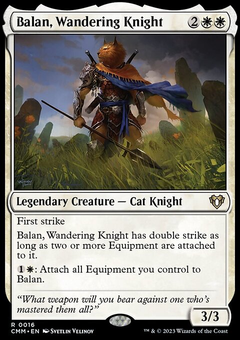 Balan, Wandering Knight, Commander Masters #16, Magic: The Gathering card