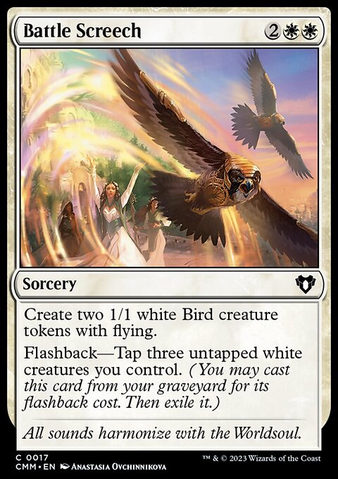 Battle Screech, Commander Masters #17, Magic: The Gathering card