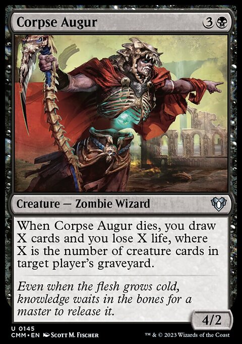 Corpse Augur, Commander Masters #145, Magic: The Gathering card