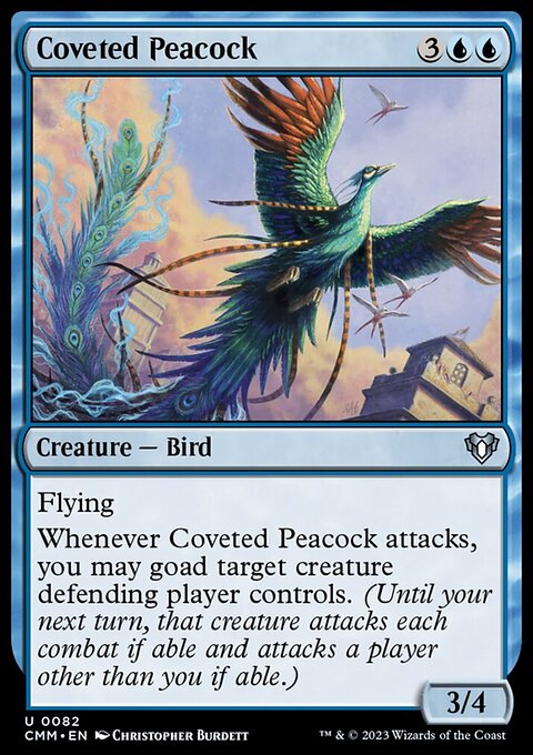 Coveted Peacock, Commander Masters #82, Magic: The Gathering card