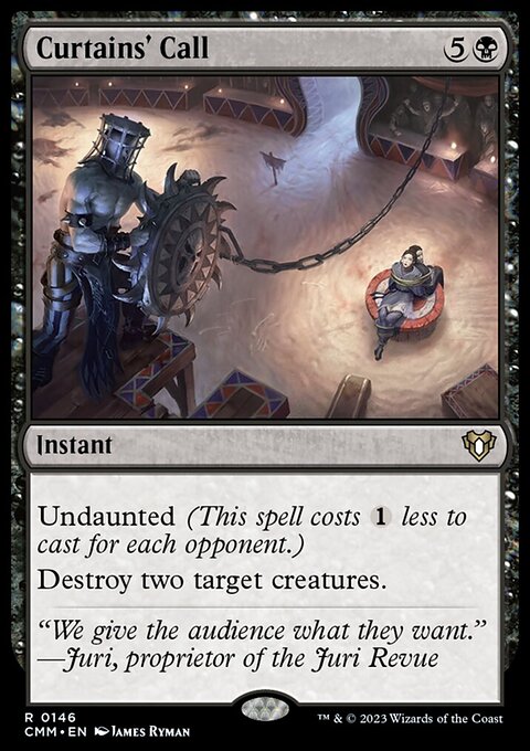 Curtains' Call, Commander Masters #146, Magic: The Gathering card