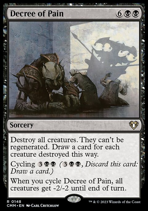 Decree of Pain, Commander Masters #148, Magic: The Gathering card