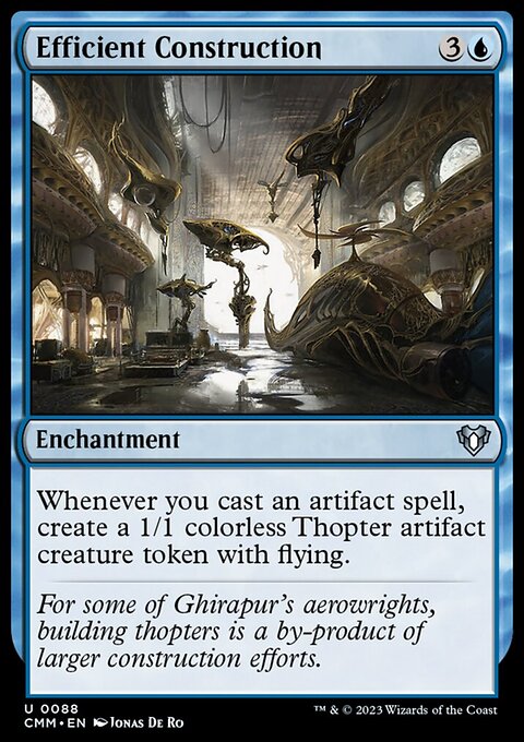 Efficient Construction, Commander Masters #88, Magic: The Gathering card