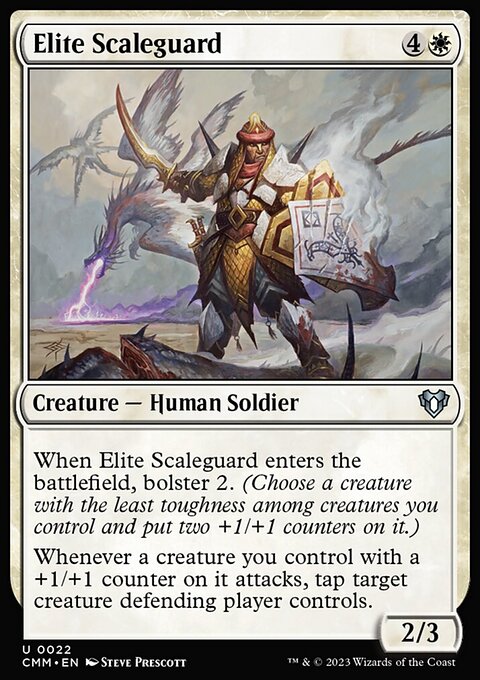 Elite Scaleguard, Commander Masters #22, Magic: The Gathering card
