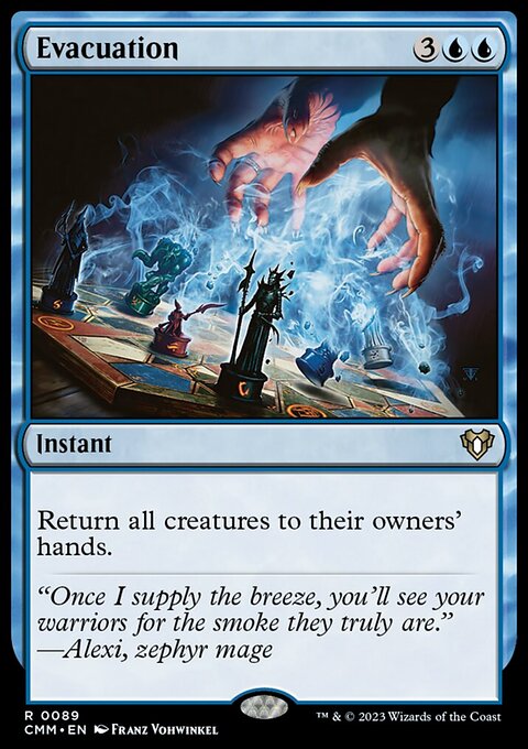 Evacuation, Commander Masters #89, Magic: The Gathering card