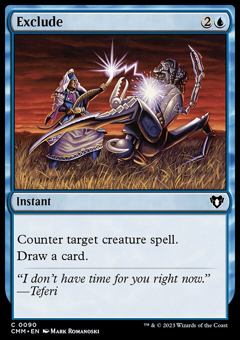 Exclude, Commander Masters #90, Magic: The Gathering card