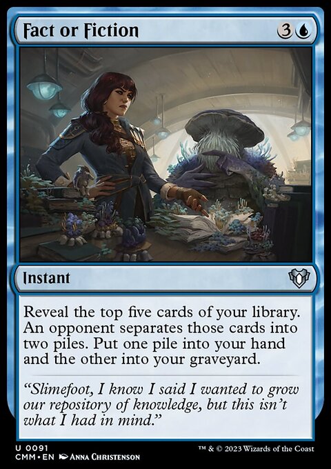 Fact or Fiction, Commander Masters #91, Magic: The Gathering card