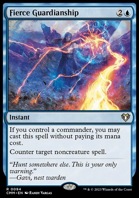 Fierce Guardianship, Commander Masters #94, Magic: The Gathering card