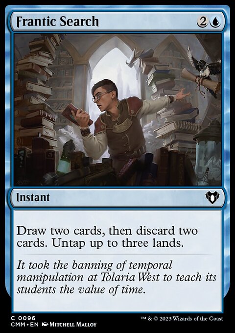 Frantic Search, Commander Masters #96, Magic: The Gathering card