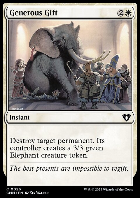 Generous Gift, Commander Masters #26, Magic: The Gathering card