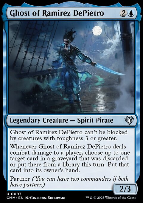 Ghost of Ramirez DePietro, Commander Masters #97, Magic: The Gathering card