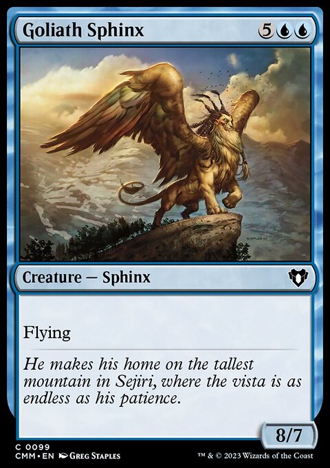 Goliath Sphinx, Commander Masters #99, Magic: The Gathering card