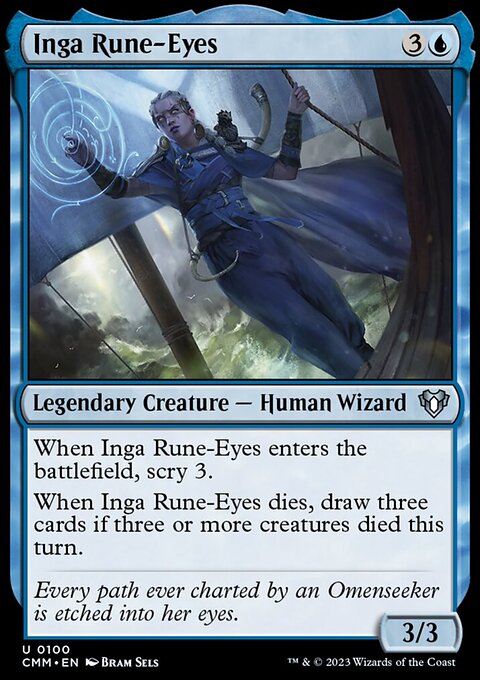 Inga Rune-Eyes, Commander Masters #100, Magic: The Gathering card