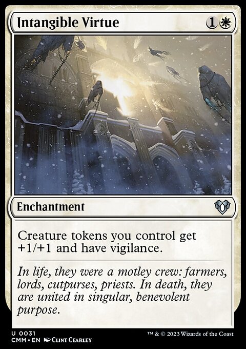 Intangible Virtue, Commander Masters #31, Magic: The Gathering card