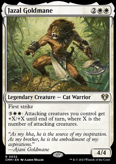 Jazal Goldmane, Commander Masters #32, Magic: The Gathering card