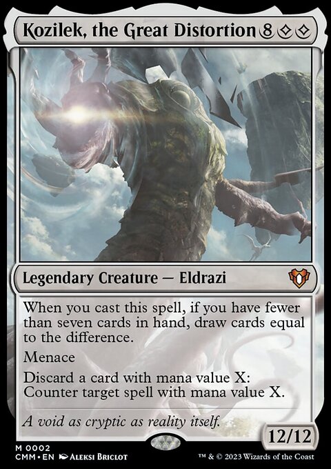 Kozilek, the Great Distortion, Commander Masters #2, Magic: The Gathering card