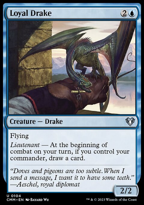 Loyal Drake, Commander Masters #104, Magic: The Gathering card