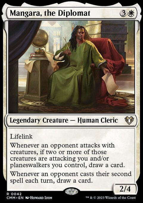 Mangara, the Diplomat, Commander Masters #42, Magic: The Gathering card