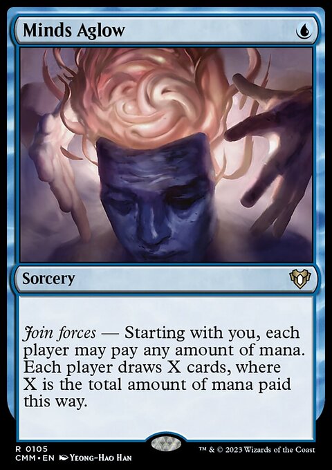 Minds Aglow, Commander Masters #105, Magic: The Gathering card