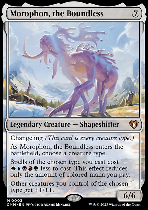 Morophon, the Boundless, Commander Masters #3, Magic: The Gathering card