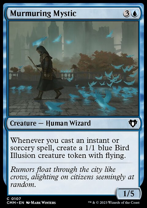 Murmuring Mystic, Commander Masters #107, Magic: The Gathering card