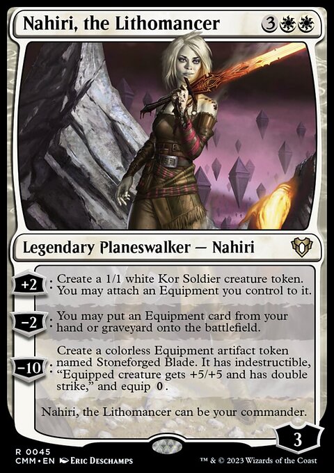 Nahiri, the Lithomancer, Commander Masters #45, Magic: The Gathering card
