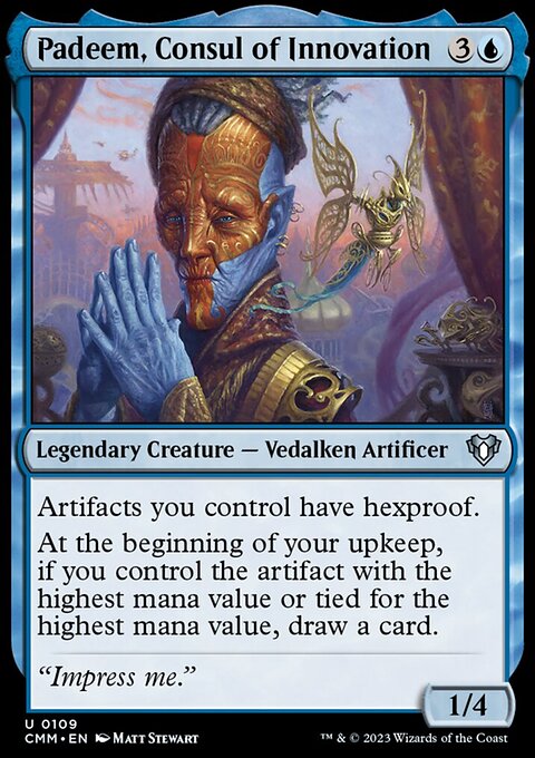 Padeem, Consul of Innovation, Commander Masters #109, Magic: The Gathering card