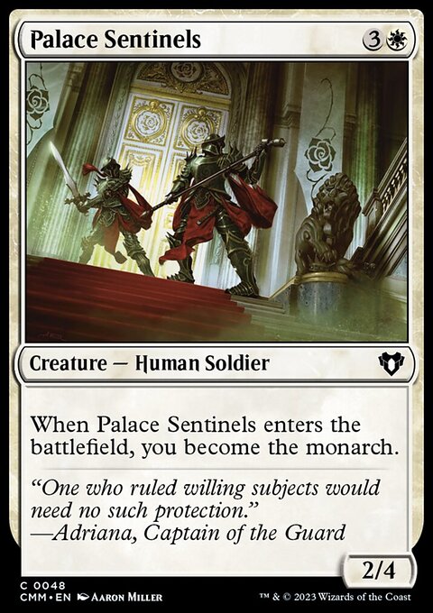 Palace Sentinels, Commander Masters #48, Magic: The Gathering card