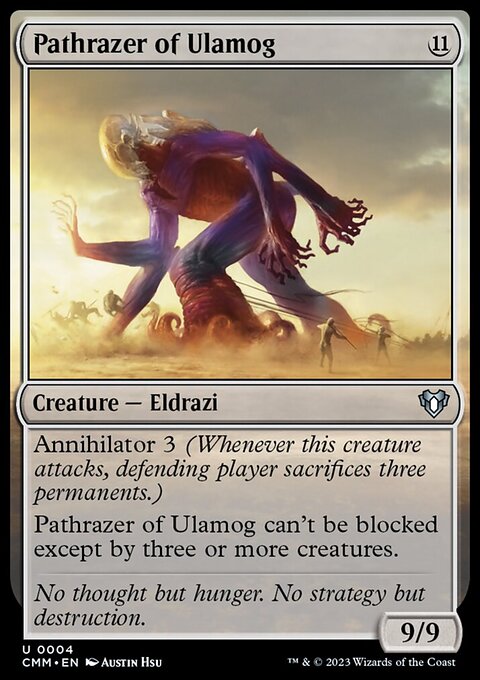 Pathrazer of Ulamog, Commander Masters #4, Magic: The Gathering card