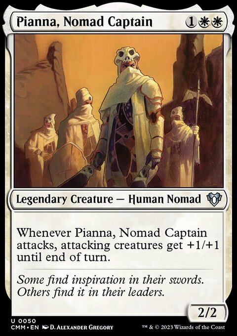 Pianna, Nomad Captain, Commander Masters #50, Magic: The Gathering card