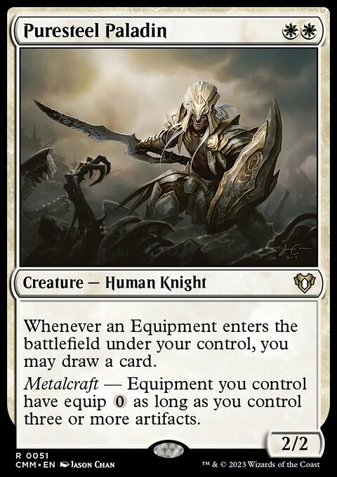 Puresteel Paladin, Commander Masters #51, Magic: The Gathering card
