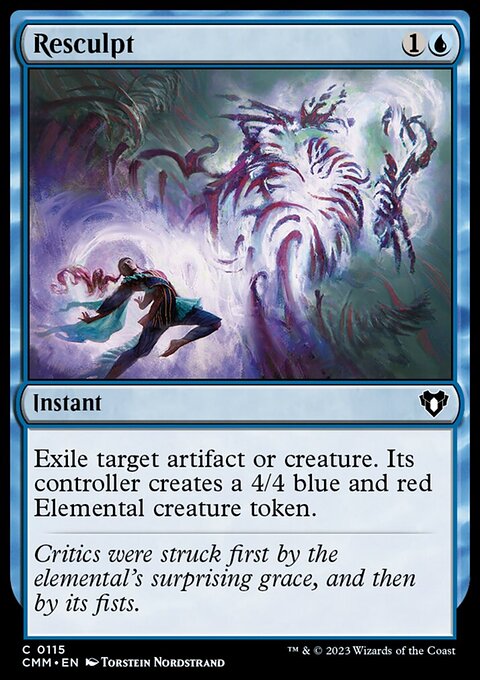 Resculpt, Commander Masters #115, Magic: The Gathering card