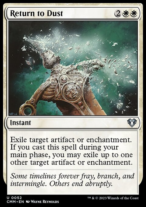 Return to Dust, Commander Masters #52, Magic: The Gathering card
