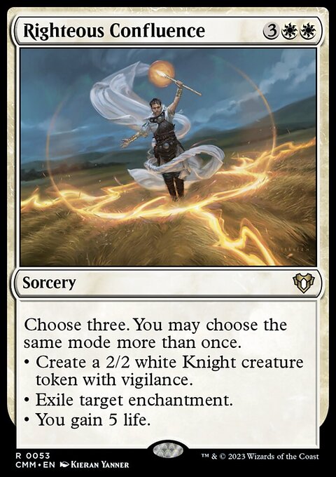 Righteous Confluence, Commander Masters #53, Magic: The Gathering card
