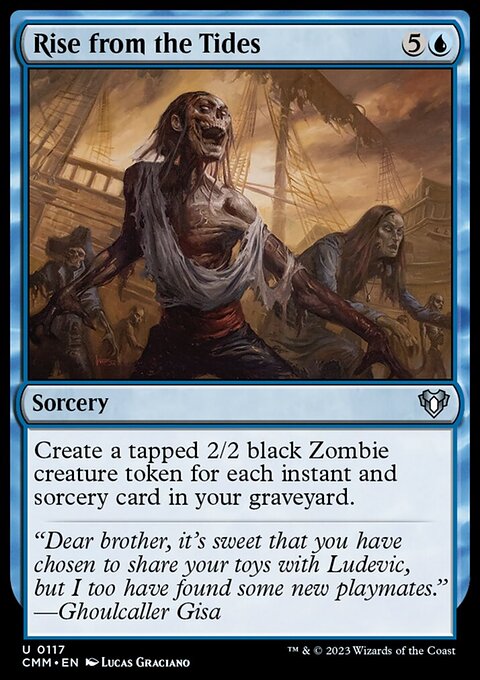 Rise from the Tides, Commander Masters #117, Magic: The Gathering card