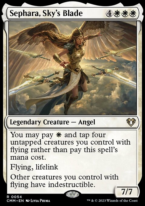 Sephara, Sky's Blade, Commander Masters #54, Magic: The Gathering card