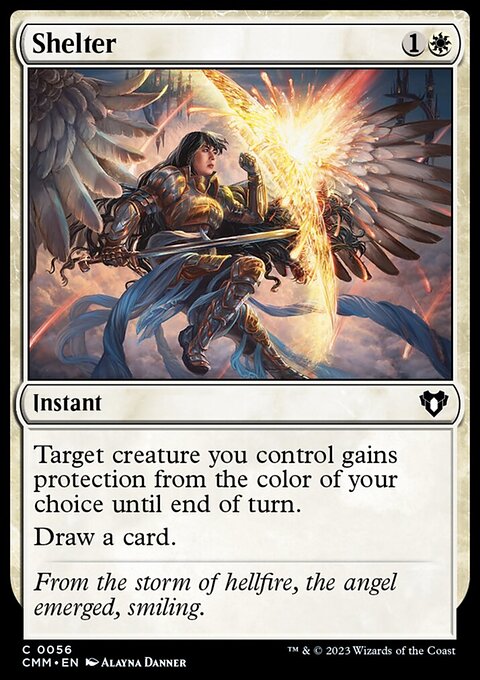 Shelter, Commander Masters #56, Magic: The Gathering card