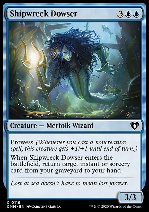 Shipwreck Dowser, Commander Masters #119, Magic: The Gathering card