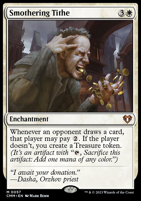 Smothering Tithe, Commander Masters #57, Magic: The Gathering card