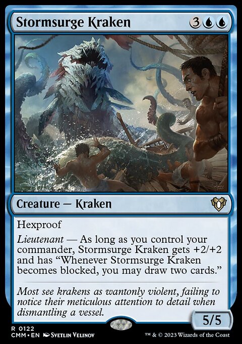 Stormsurge Kraken, Commander Masters #122, Magic: The Gathering card